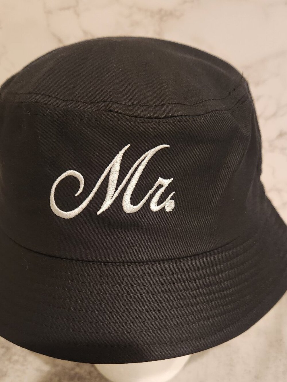 Bucket Hat Mr.  Black Hat Trendy Cool Party Favor Beach Hat Fis